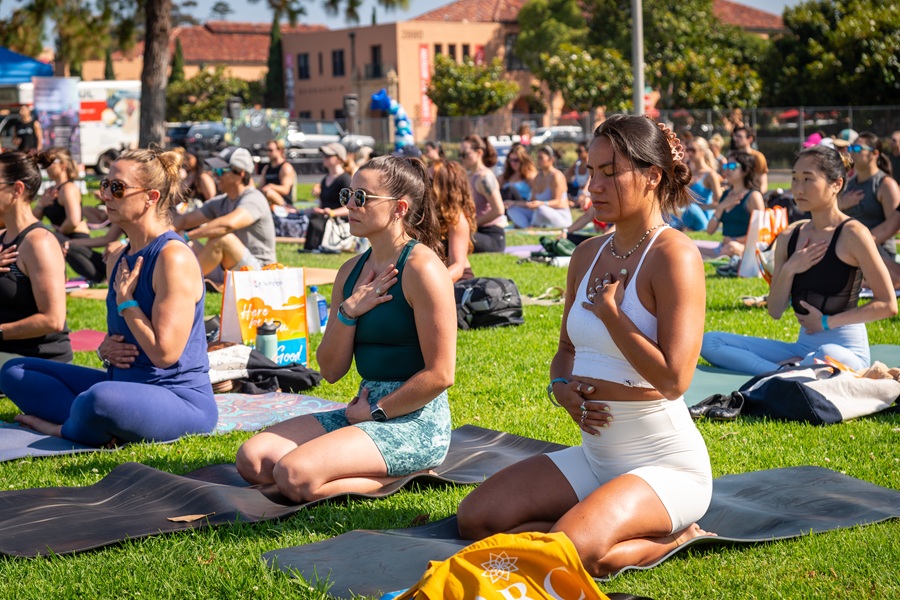 Yoga Session at Anchored in Wellness