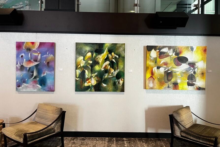 Art exhibition reception at Andaz San Diego in partnership with Sparks Gallery