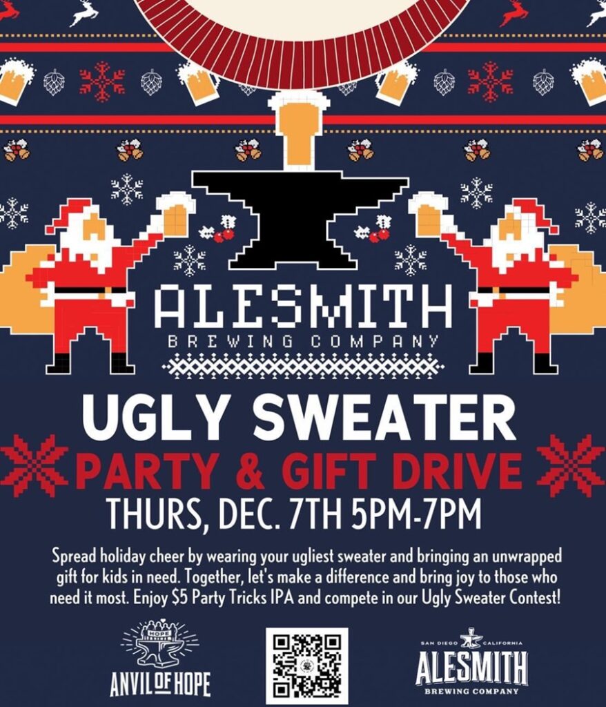 Ugly Sweater Party & Gift Drive by Anvil of Hope