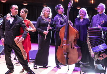 The quartet on stage at Art of Tango The Conrad
