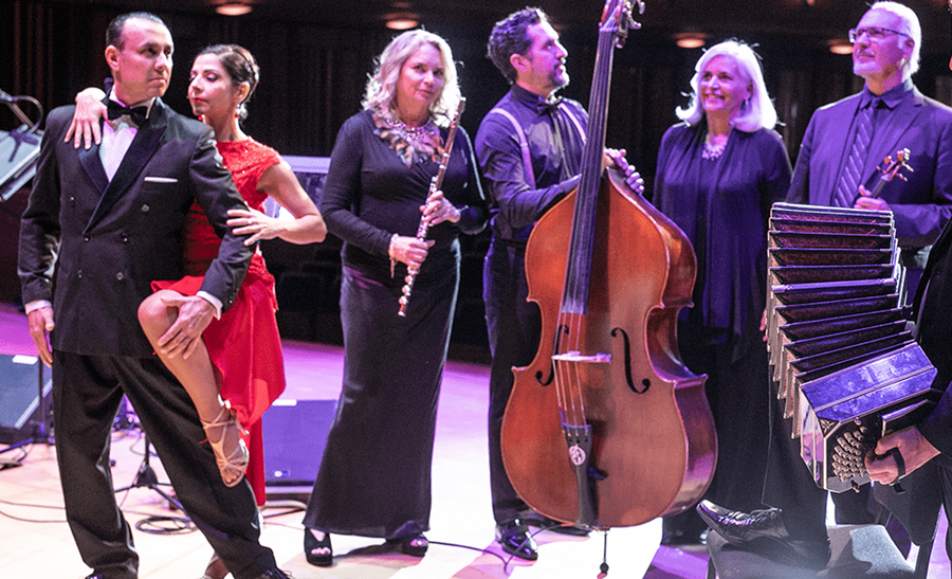 The quartet on stage at Art of Tango The Conrad