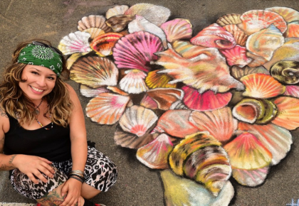 Bella Vita Fest Street Chalk Art in Little Italy