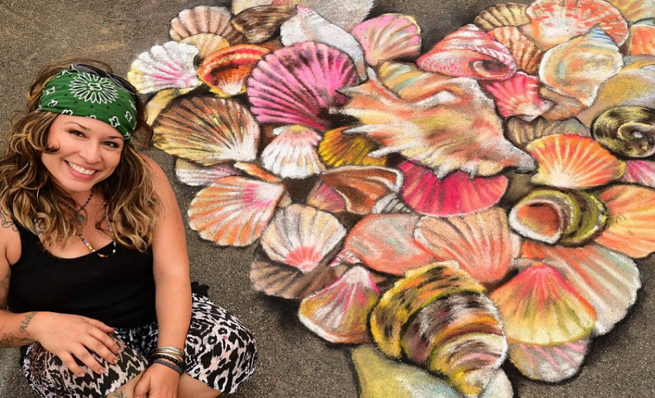 Bella Vita Fest Street Chalk Art in Little Italy