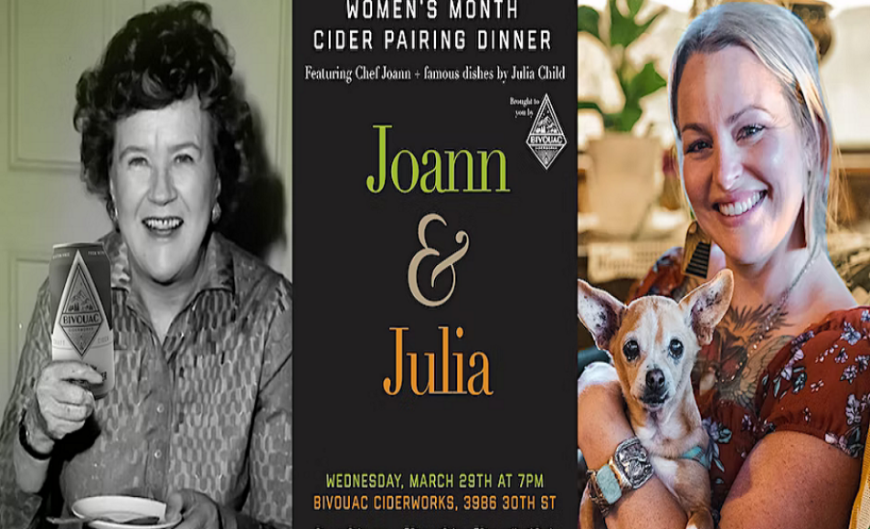 Bivouac Ciderworks Joann & Julia Pairing Dinner
