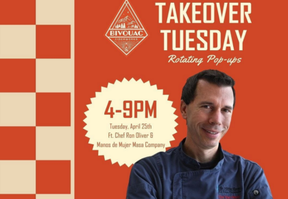 Takeover Tuesdays at Bivouac Ciderworks with Chef Ron Oliver