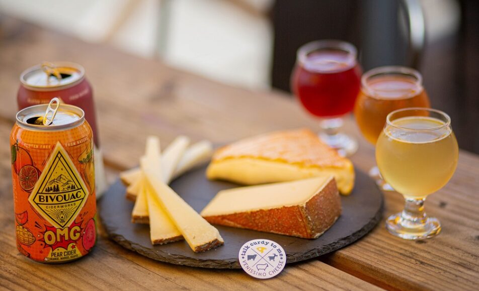 Cider + Cheese Pairing Bivouac Cider