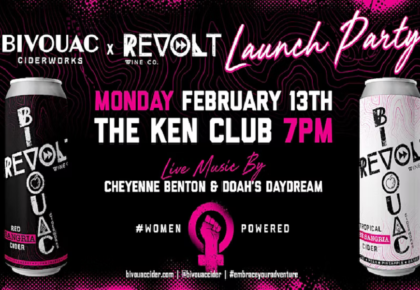 Bivouac Ciderworks & REVOLT WINE Co. Women’s History Month
