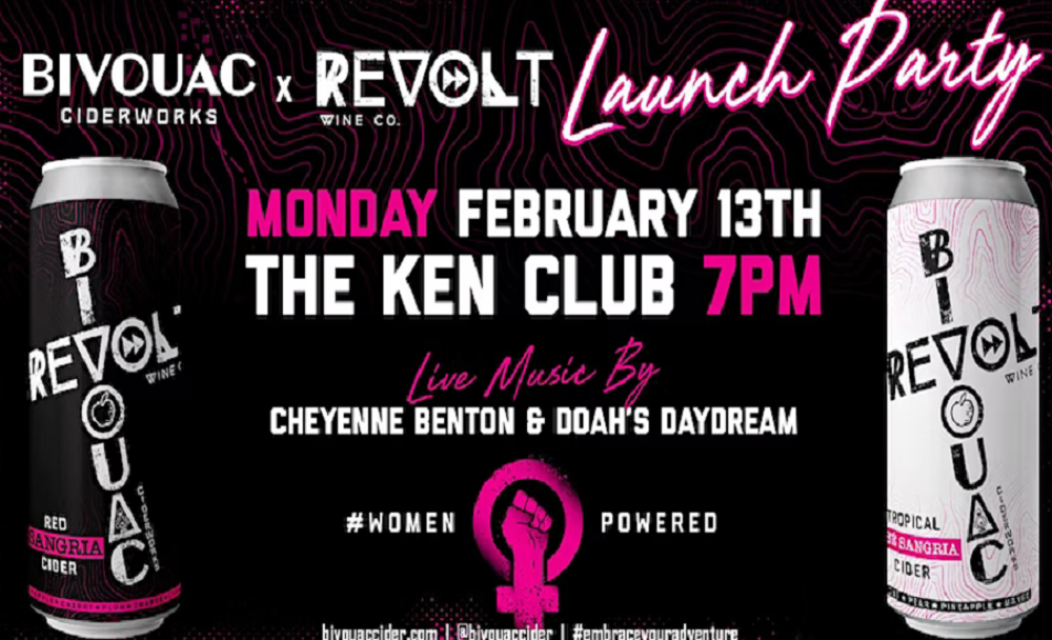 Bivouac Ciderworks & REVOLT WINE Co. Women’s History Month