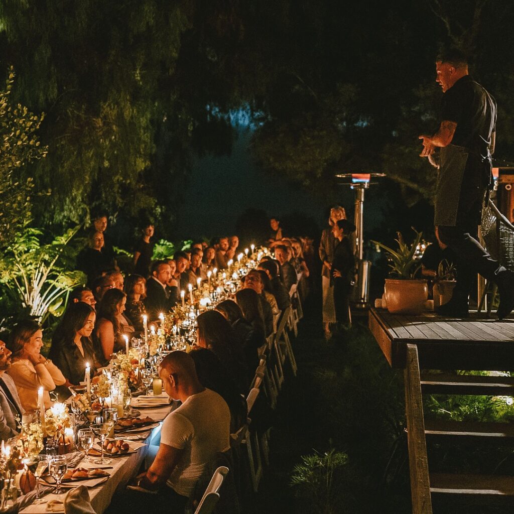 blank table dinner series