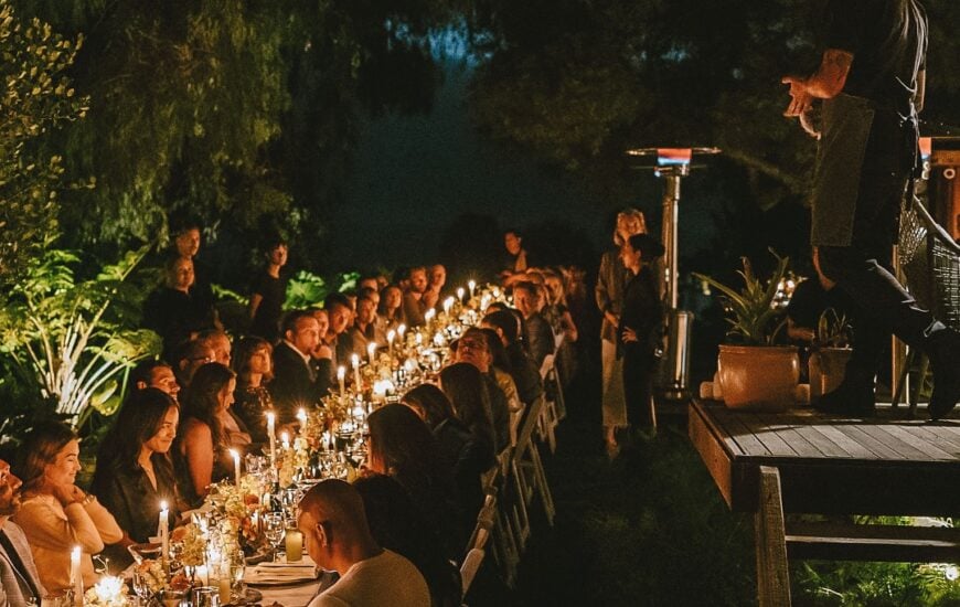 blank table dinner series