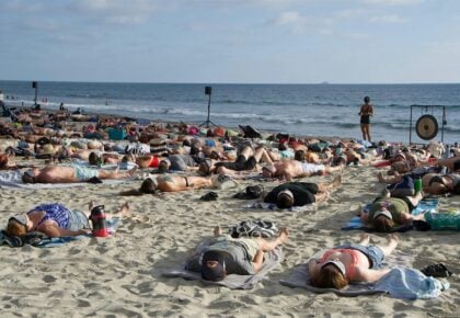 Breathe & Sea event on South Ponto State Beach