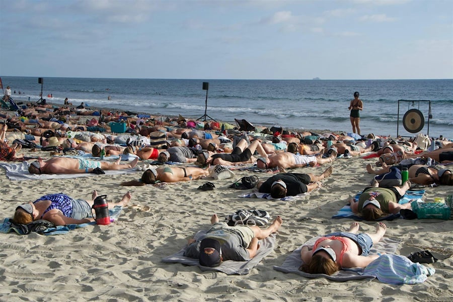 Breathe & Sea event on South Ponto State Beach