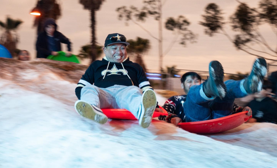 snow in San Diego