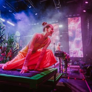 artist performing on stage