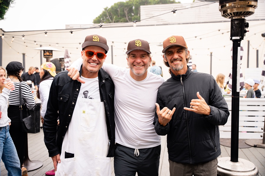 Chef Brian Malarkey, Festival Founder Ernie Hahn, Pro Surfer Rob Machado