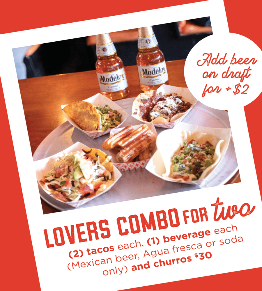 City Tacos Valentine's Day special