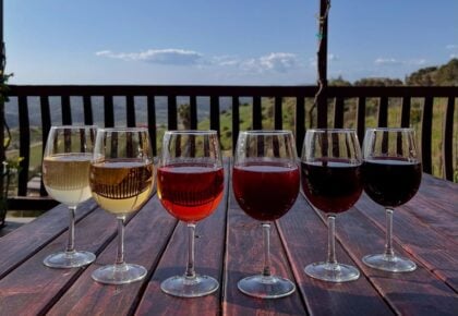 glasses of wine from Cordiano Winery