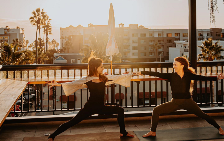 Things to do in San Diego - The Brick Hotel Hosts Rooftop Yoga