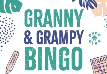 Duck Dive Granny & Grampy Bingo