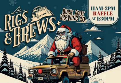 Rigs & Brews Toy Drive with Duck Foot Brewing