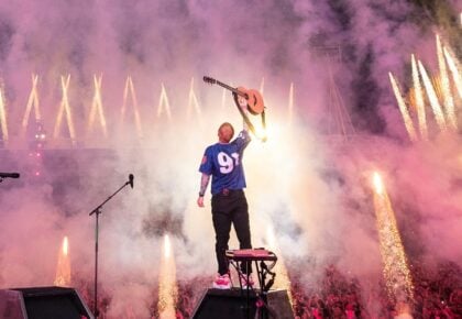 Ed Sheeran performing live at Petco Park