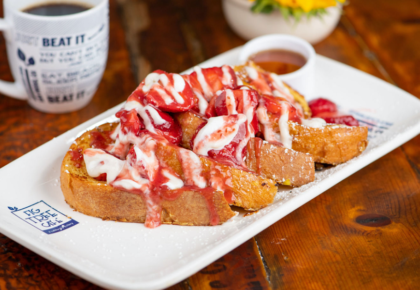 Vegan Lemon Strawberry French Toast for Surfrider Foundation