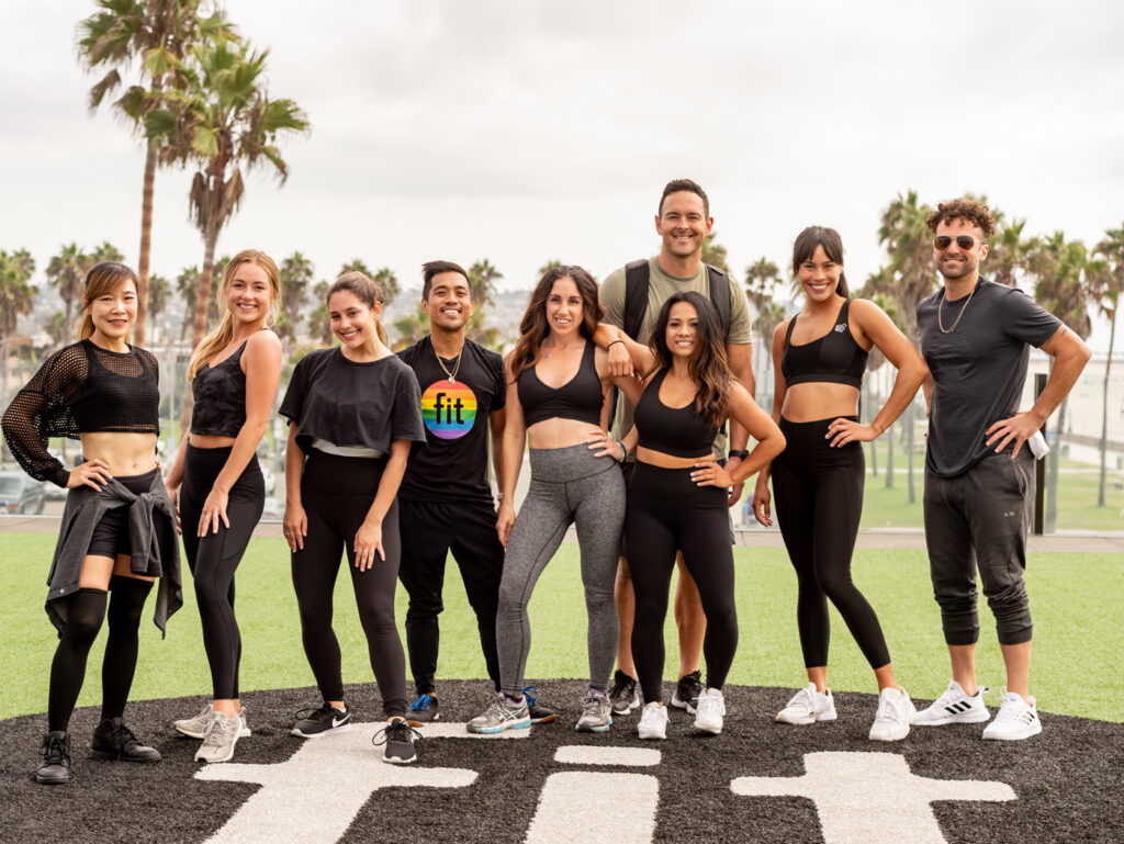 team of fitness instructors