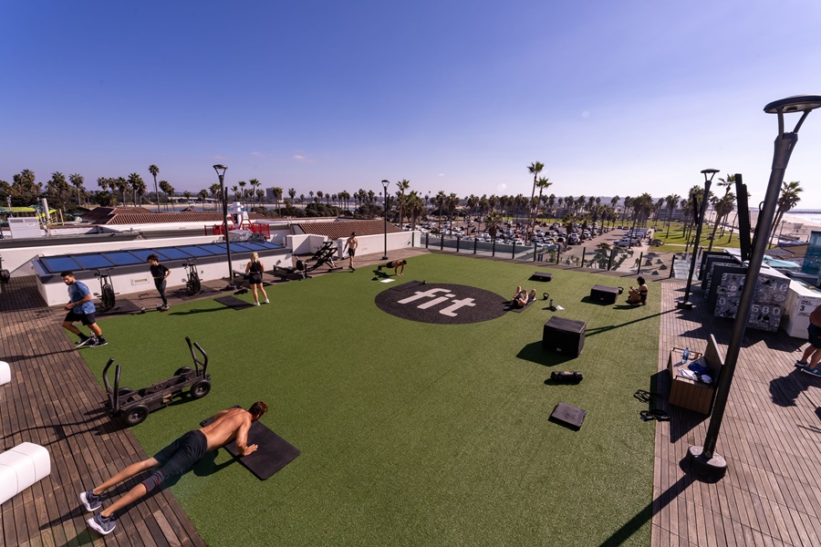 rooftop gym