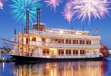 Fourth of July fireworks cruise on Mission Bay at Bahia Resort Hotel