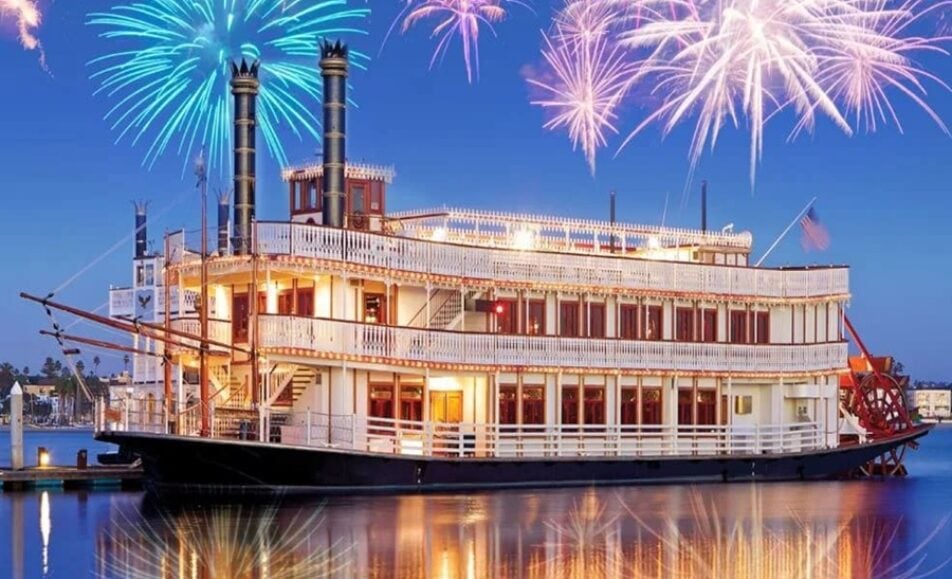 Fourth of July fireworks cruise on Mission Bay at Bahia Resort Hotel