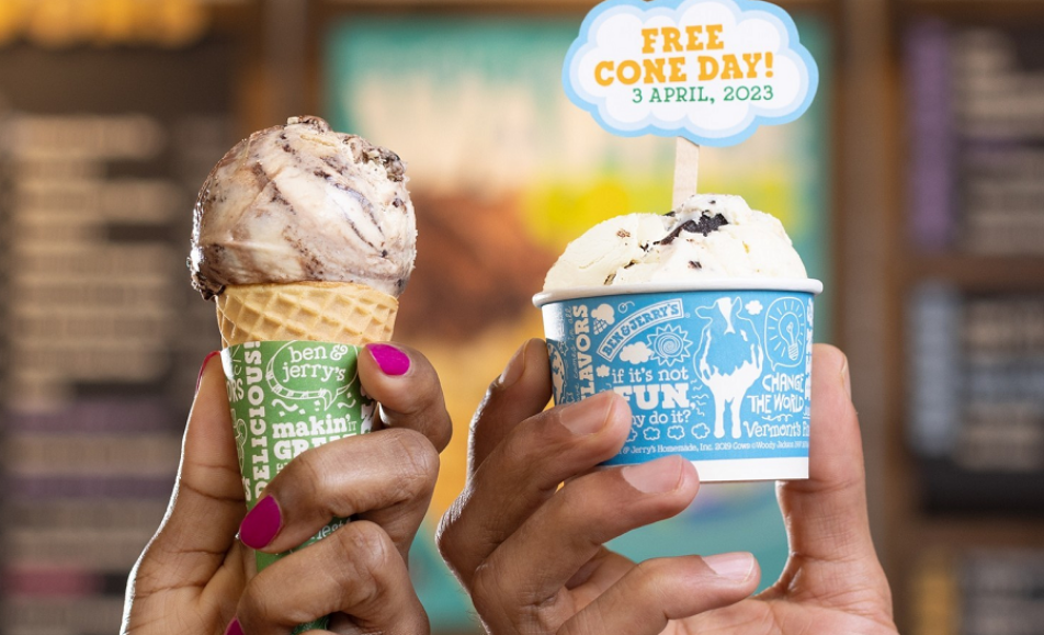 Ben & Jerry's Free Cone Day Monarch School