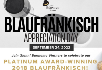 Gianni Buonomo Vintners Celebrates Blaufränkisch Appreciation Day