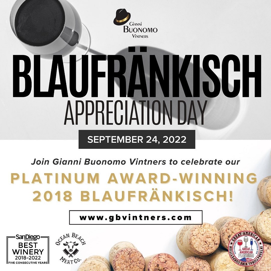 Gianni Buonomo Vintners Celebrates Blaufränkisch Appreciation Day