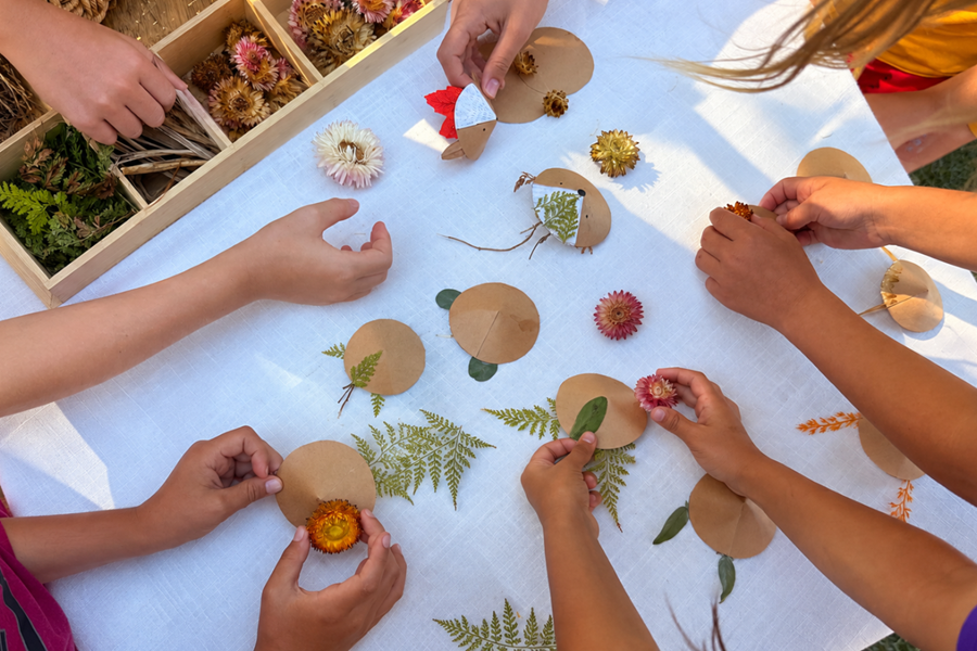 Families enjoying Harvest on the Promenade Liberty Station
