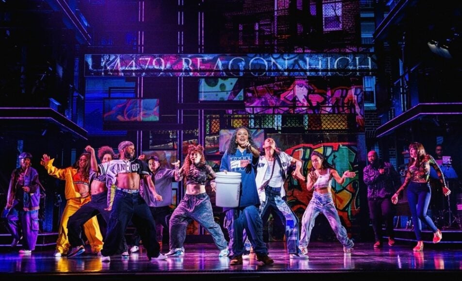 Cast performing in Alicia Keys' Hell's Kitchen on Broadway