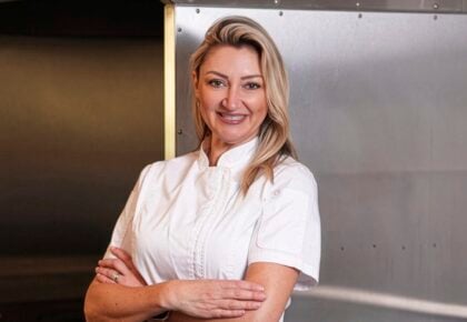 Chef Meredith Manée with 25 years of fine dining experience at The Heritage Steakhouse