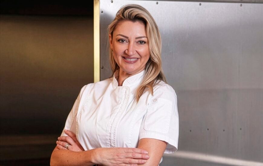Chef Meredith Manée with 25 years of fine dining experience at The Heritage Steakhouse