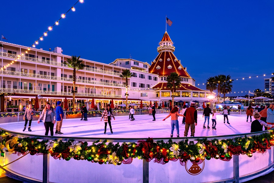 beachfront ice rink