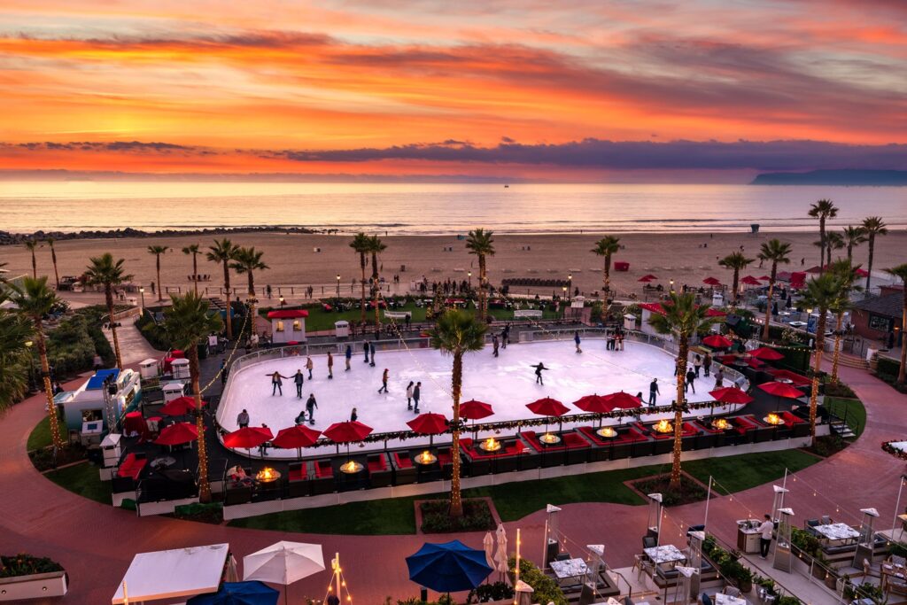 beachfront ice rink