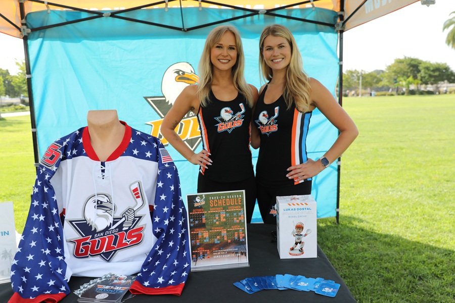 Local vendors at Vendor Village Joggin for Frogmen 