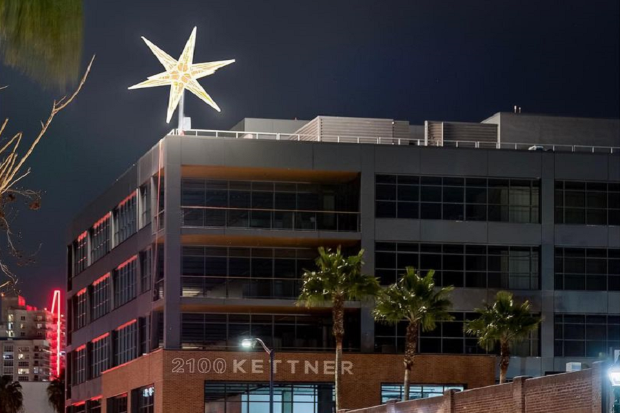 Brilliant Kilroy Star Illuminates San Diego For The Holidays