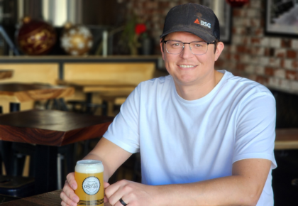 Head Brewer Kyle Fjalstad first beer