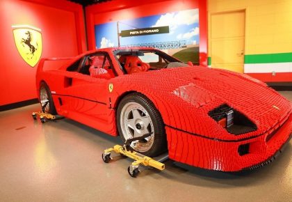 life-size ferrari made of legos