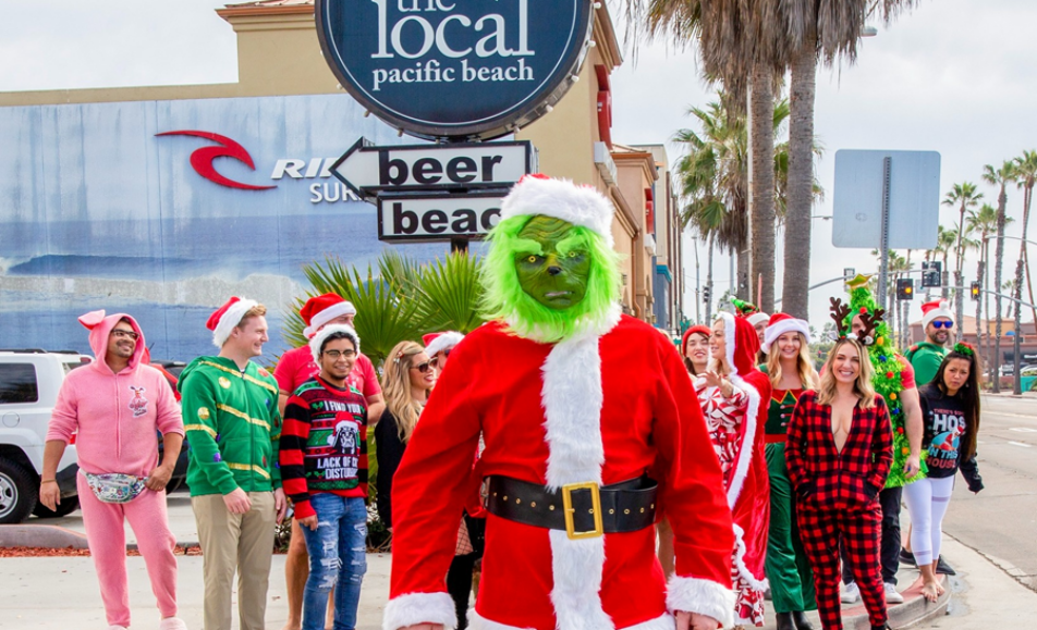 Grinchmas Holiday Drone Show at The Local Pacific Beach