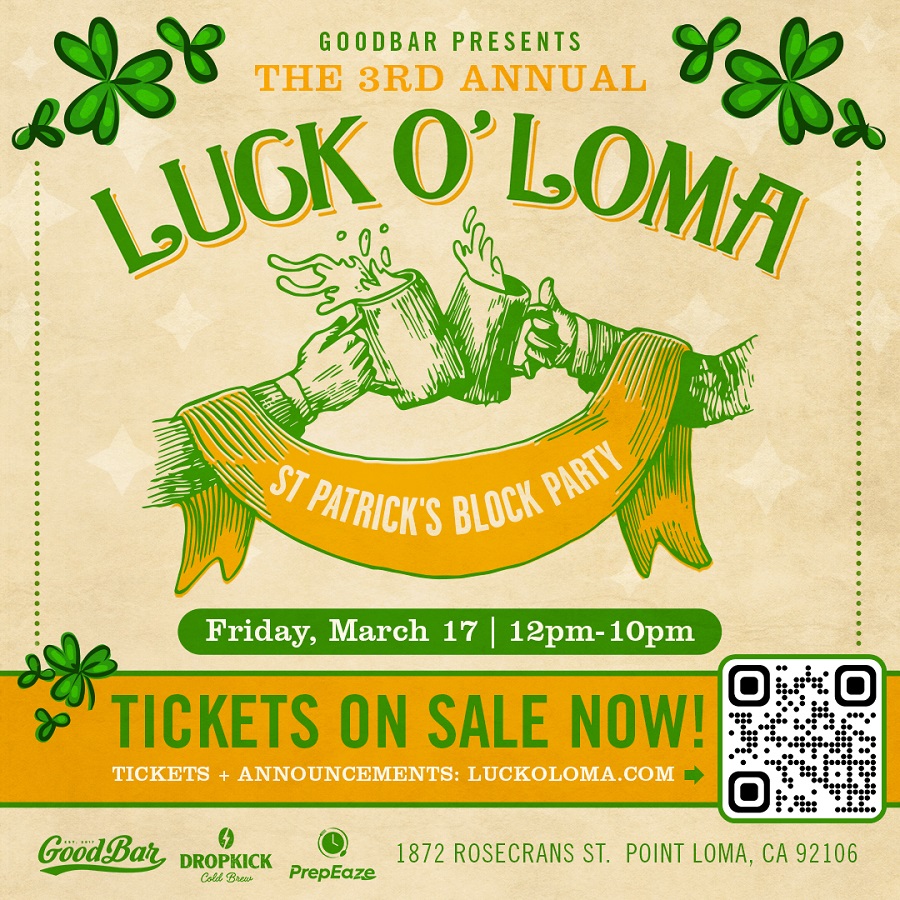 The Luck O' Loma St. Patrick's Block Party Returns To Point Loma