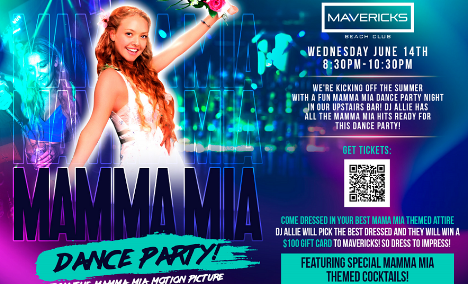 Mavericks Beach Club Mamma Mia Dance Party