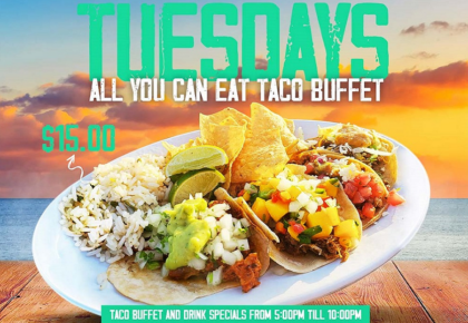 Taco Buffet At Maverick's Taco Tuesdays