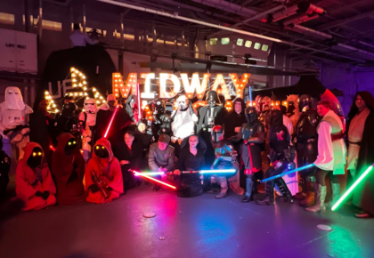 Pirates of the Caribbean screening under the stars at Midway