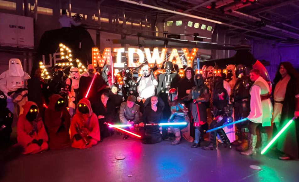 Pirates of the Caribbean screening under the stars at Midway
