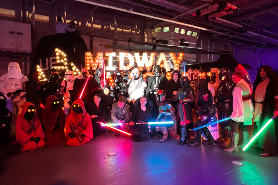 Pirates of the Caribbean screening under the stars at Midway